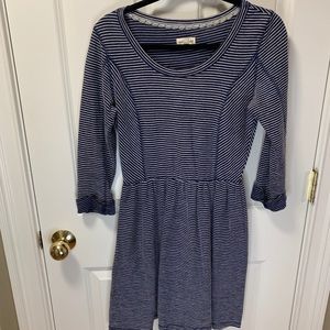 Striped A-line dress
